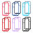Silicone Transparent Frame Case Cover 360 Degrees ZJ1 for Samsung Galaxy S22 5G
