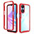 Silicone Transparent Frame Case Cover 360 Degrees ZJ2 for Oppo A78 5G