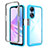 Silicone Transparent Frame Case Cover 360 Degrees ZJ2 for Oppo A78 5G