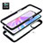 Silicone Transparent Frame Case Cover 360 Degrees ZJ2 for Oppo A78 5G