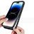 Silicone Transparent Frame Case Cover 360 Degrees ZJ3 for Apple iPhone 13 Pro