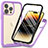 Silicone Transparent Frame Case Cover 360 Degrees ZJ3 for Apple iPhone 13 Pro Max