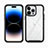 Silicone Transparent Frame Case Cover 360 Degrees ZJ3 for Apple iPhone 13 Pro Max