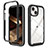 Silicone Transparent Frame Case Cover 360 Degrees ZJ3 for Apple iPhone 14 Plus