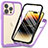 Silicone Transparent Frame Case Cover 360 Degrees ZJ3 for Apple iPhone 14 Pro Max