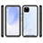 Silicone Transparent Frame Case Cover 360 Degrees ZJ3 for Google Pixel 4a 5G