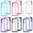 Silicone Transparent Frame Case Cover 360 Degrees ZJ3 for LG Velvet 4G