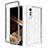 Silicone Transparent Frame Case Cover 360 Degrees ZJ3 for LG Velvet 4G Clear