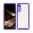 Silicone Transparent Frame Case Cover 360 Degrees ZJ3 for LG Velvet 5G
