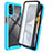 Silicone Transparent Frame Case Cover 360 Degrees ZJ3 for Motorola Moto G22