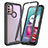 Silicone Transparent Frame Case Cover 360 Degrees ZJ3 for Motorola Moto G30