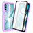 Silicone Transparent Frame Case Cover 360 Degrees ZJ3 for Motorola MOTO G52