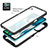 Silicone Transparent Frame Case Cover 360 Degrees ZJ3 for Motorola MOTO G52