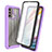 Silicone Transparent Frame Case Cover 360 Degrees ZJ3 for Motorola Moto G60