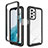 Silicone Transparent Frame Case Cover 360 Degrees ZJ3 for Samsung Galaxy A23 5G Black