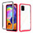 Silicone Transparent Frame Case Cover 360 Degrees ZJ3 for Samsung Galaxy A31