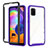 Silicone Transparent Frame Case Cover 360 Degrees ZJ3 for Samsung Galaxy A31