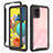 Silicone Transparent Frame Case Cover 360 Degrees ZJ3 for Samsung Galaxy A51 4G