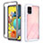 Silicone Transparent Frame Case Cover 360 Degrees ZJ3 for Samsung Galaxy A51 4G White
