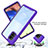 Silicone Transparent Frame Case Cover 360 Degrees ZJ3 for Samsung Galaxy A71 5G