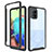 Silicone Transparent Frame Case Cover 360 Degrees ZJ3 for Samsung Galaxy A71 5G