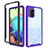 Silicone Transparent Frame Case Cover 360 Degrees ZJ3 for Samsung Galaxy A71 5G