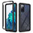 Silicone Transparent Frame Case Cover 360 Degrees ZJ3 for Samsung Galaxy S20 Lite 5G Black