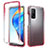 Silicone Transparent Frame Case Cover 360 Degrees ZJ3 for Xiaomi Mi 10T 5G Red