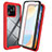 Silicone Transparent Frame Case Cover 360 Degrees ZJ3 for Xiaomi Redmi 10C 4G Red