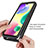 Silicone Transparent Frame Case Cover 360 Degrees ZJ3 for Xiaomi Redmi 9 India