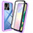 Silicone Transparent Frame Case Cover 360 Degrees ZJ3 for Xiaomi Redmi 9C Clove Purple