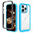 Silicone Transparent Frame Case Cover 360 Degrees ZJ4 for Apple iPhone 13 Pro Max