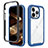 Silicone Transparent Frame Case Cover 360 Degrees ZJ4 for Apple iPhone 14 Pro Max