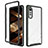 Silicone Transparent Frame Case Cover 360 Degrees ZJ4 for LG Velvet 5G