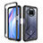 Silicone Transparent Frame Case Cover 360 Degrees ZJ4 for Xiaomi Mi 10i 5G Black