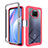 Silicone Transparent Frame Case Cover 360 Degrees ZJ4 for Xiaomi Mi 10T Lite 5G Hot Pink