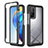 Silicone Transparent Frame Case Cover 360 Degrees ZJ4 for Xiaomi Mi 10T Pro 5G Black