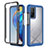 Silicone Transparent Frame Case Cover 360 Degrees ZJ4 for Xiaomi Mi 10T Pro 5G Blue