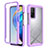 Silicone Transparent Frame Case Cover 360 Degrees ZJ4 for Xiaomi Mi 10T Pro 5G Clove Purple