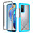 Silicone Transparent Frame Case Cover 360 Degrees ZJ4 for Xiaomi Mi 10T Pro 5G Sky Blue