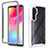 Silicone Transparent Frame Case Cover 360 Degrees ZJ4 for Xiaomi Mi Note 10 Lite White