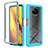 Silicone Transparent Frame Case Cover 360 Degrees ZJ4 for Xiaomi Poco X3 Pro