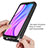 Silicone Transparent Frame Case Cover 360 Degrees ZJ4 for Xiaomi Redmi 9