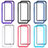 Silicone Transparent Frame Case Cover 360 Degrees ZJ4 for Xiaomi Redmi 9