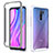 Silicone Transparent Frame Case Cover 360 Degrees ZJ4 for Xiaomi Redmi 9