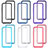 Silicone Transparent Frame Case Cover 360 Degrees ZJ4 for Xiaomi Redmi 9A