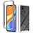 Silicone Transparent Frame Case Cover 360 Degrees ZJ4 for Xiaomi Redmi 9C White