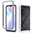 Silicone Transparent Frame Case Cover 360 Degrees ZJ4 for Xiaomi Redmi 9i White