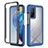 Silicone Transparent Frame Case Cover 360 Degrees ZJ4 for Xiaomi Redmi K30S 5G Blue