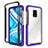 Silicone Transparent Frame Case Cover 360 Degrees ZJ4 for Xiaomi Redmi Note 9 Pro Max